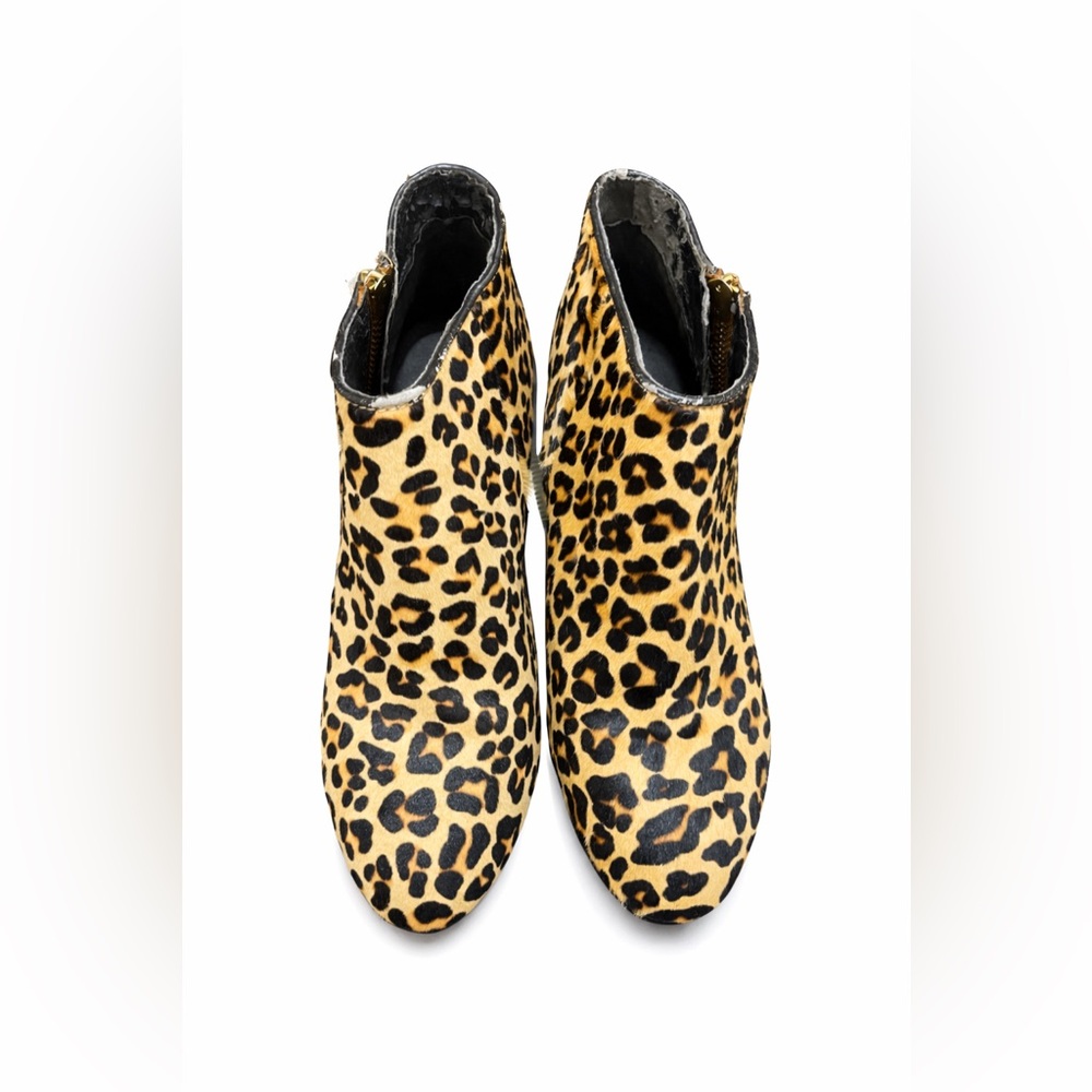 Kimchi Blue Leopard Print Ankle Booties in Tan & Black